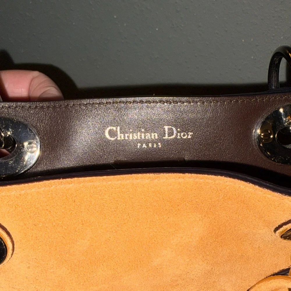 Lady Dior Handbag suede in Camel - Picture 6 of 6